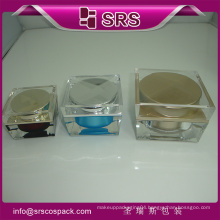 Top Sell J055 Square Shape Clear Skincare Cream Container And 30g 50g 100g Acrylic Cosmetic Jar 100
